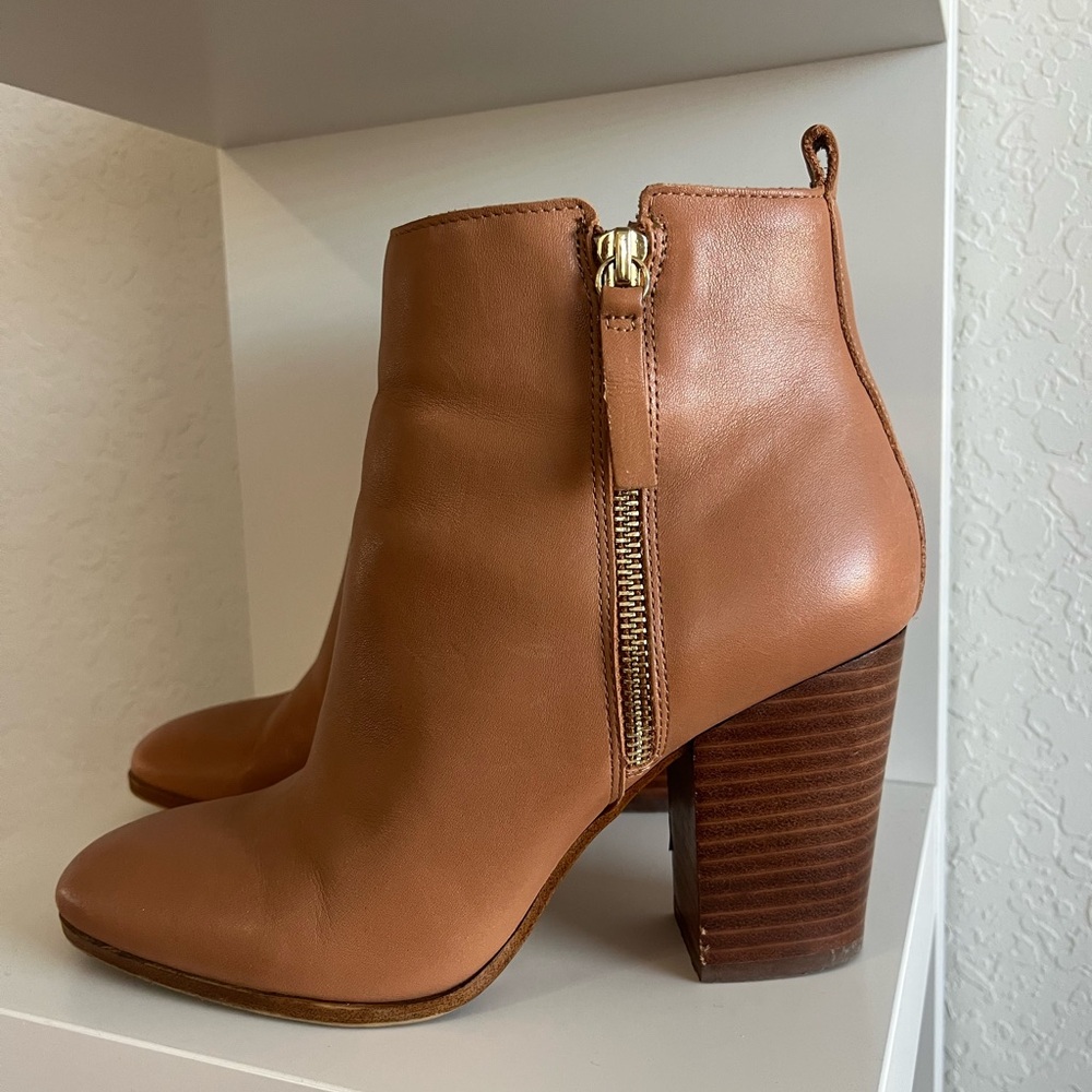 Aldo Brown Leather Ankle Booties